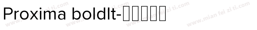 Proxima boldlt字体转换